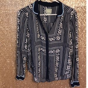 Anthropologie Tops - Anthropologie Maeve Printed Buttondown Top Sz 6 Anthropologie Tops - Anthropologie Maeve Printed Buttondown Top Sz 6